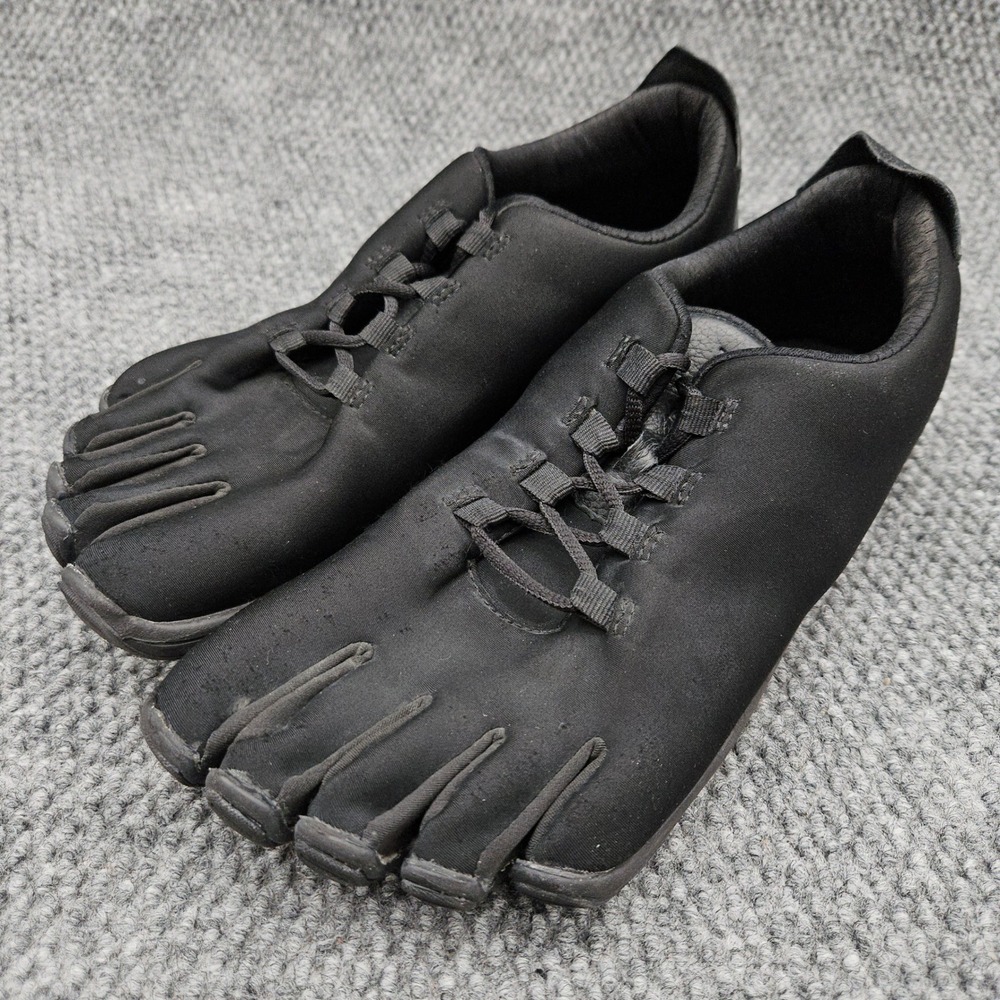 Peluva Strand (Men's 11) Black Barefoot Toe Shoes Minimalist Athletic Zero Drop